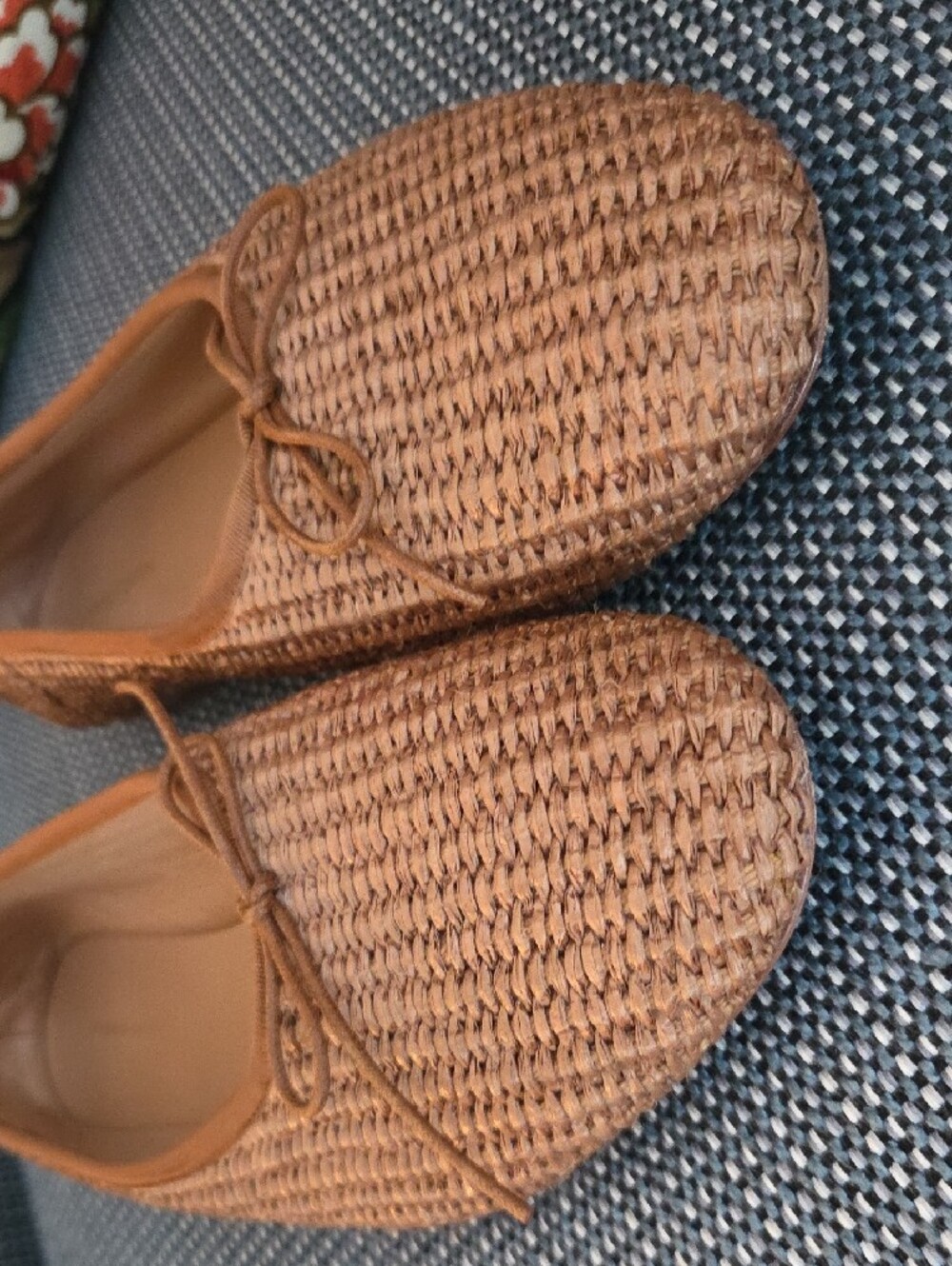 Mansur Gavriel Woven Ballet Flats in Cognac Brown 36.5 Or 6.5 - Picture 3 of 5